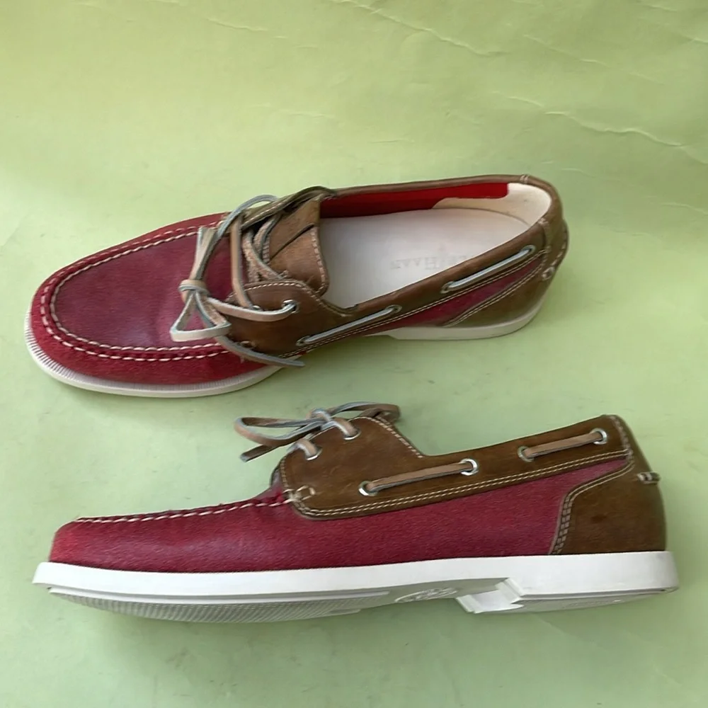 Dark red/tan Cole Haan leather shoes